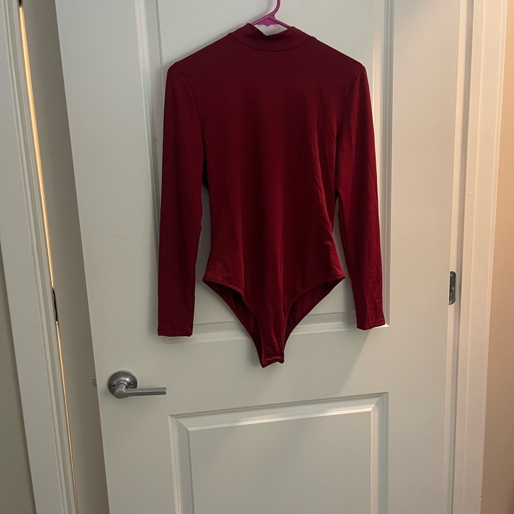 Set of Three Long Sleeve Bodysuits - Green, Red, Blue - Picture 6 of 7